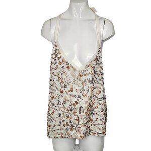 Anthropologie TINY Womens Sequin V-Neck Tank Top Size XL NWT Day To Night